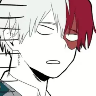 ❄️ Shoto Todoroki My Hero Academia Anime, Manga, Shoto Todoroki, My Hero Academia telegram sticker