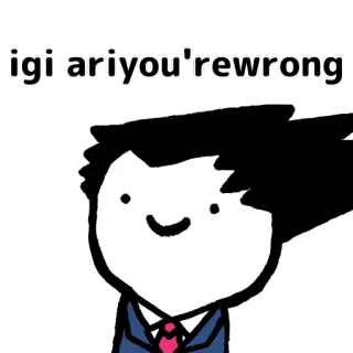 ❗️ igi ariyoutrewrong whatsapp sticker