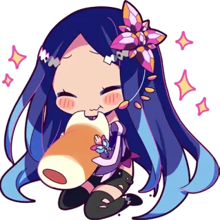 😋 stiker, anime, kartun, karakter, imut, kawaii telegram sticker