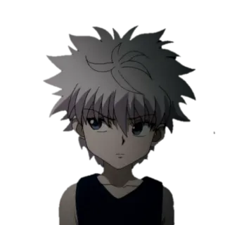 😠 Killua Zoldyck Hunter x Hunter anime, hunter x hunter, killua, killua zoldyck, cartoon, manga telegram sticker