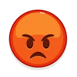 😡 tức giận, biểu tượng cảm xúc, bực bội, khó chịu, hoạt hình, cảm xúc telegram sticker