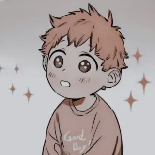 🩹 Good Day! Kreskówka, Anime, Uroczy, Chłopak, Dziecko, Miłego dnia telegram sticker