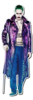 🚶 The Joker Suicide Squad DAMAGED supervillain, dc comics, joker, villain telegram sticker