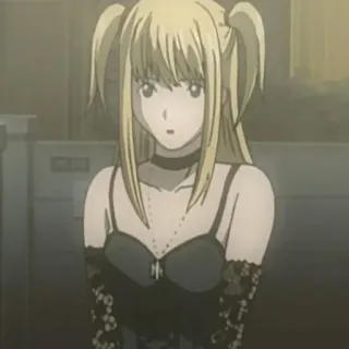 🍎 Misa Amane Death Note Anime, Personagem, Misa Amane, Death Note telegram sticker
