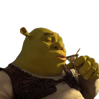 🍷 Shrek ogro, verde, bebida, coquetel, filme whatsapp sticker
