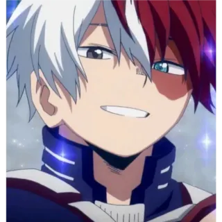 😁 Shoto Todoroki My Hero Academia anime, Shoto Todoroki, My Hero Academia, character, manga, fanart telegram sticker