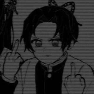 🌟 애니메이션, 가운데 손가락, 불쾌한, 만화, 만화 telegram sticker