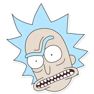 😠 Rick Sanchez Rick and Morty Rick Sanchez, Rick and Morty, Kartun, Stiker, Lucu telegram sticker