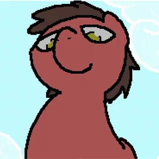 😏 Pony, Cartone animato, Animale, Disegno, Illustrazione telegram sticker