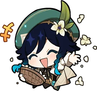 🎉 Venti Genshin Impact 벤티, 원신, 애니, 게임, SD, 캐릭터 telegram sticker