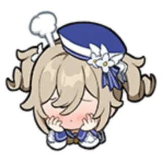 😳 Barbara Genshin Impact Anime, Spel, Genshin Impact, Barbara, Schattig telegram sticker