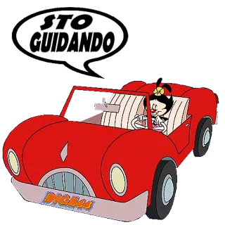 🚗 Dot Warner Animaniacs STO GUIDANDO мультфильм, машина, вождение, Animaniacs, Дот Уорнер telegram sticker