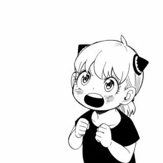 🟥 Anya Forger Spy x Family anime, manga, spy x family, anya forger, cute, cartoon whatsapp sticker