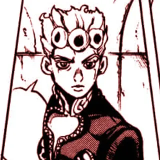 🧣 Giorno Giovanna JoJo's Bizarre Adventure Anime, Manga, JoJo's Bizarre Adventure, Giorno Giovanna, Personnage telegram sticker