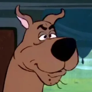 🍌 Scooby Doo Cartone animato, Cane, Scooby Doo, Hanna-Barbera, Animazione, Personaggio telegram sticker