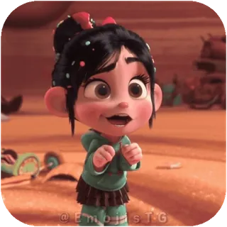 🤗 Vanellope von Schweetz Wreck-It Ralph telegram sticker
