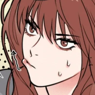 🧶 woman, manga, drawing, cartoon, animation telegram sticker