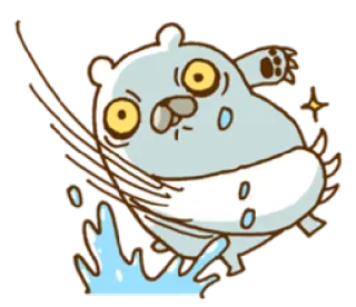 😠 Beruang kartun, Stiker binatang, Lucu, Imut, Kartun telegram sticker