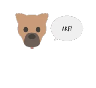 🐶 ARF! собака, животное, питомец, мультфильм, лай, гав telegram sticker