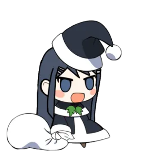 😊 Anime, Weihnachten, Chibi, Süß, Feiertag whatsapp sticker