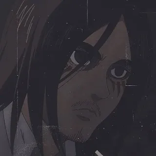 😕 Eren Yeager Attack on Titan anime, manga, shingeki no kyojin, eren, attack, titan telegram sticker