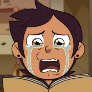 😭 Luz Noceda The Owl House crying, sad, character, cartoon, emotion, luz noceda, the owl house telegram sticker