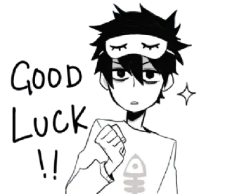 ✊ don't be like u anime, cartoon, sleepy, tired, character telegram sticker