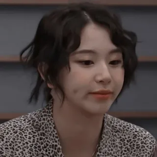 🥡 persona, donna, faccia, ritratto, kpop, idol, capelli corti, sorriso whatsapp sticker