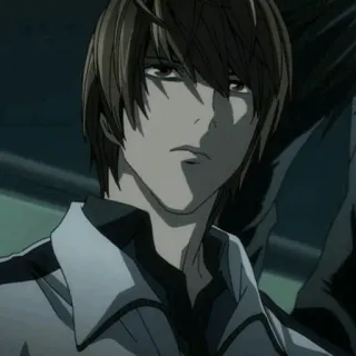 ⚖ Light Yagami Death Note Anime, Death Note, Light, Yagami, Personnage, Manga telegram sticker