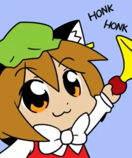 ☎️ HONK HONK Anime, Lindo, Kawaii, Honk, Orejas de gato whatsapp sticker