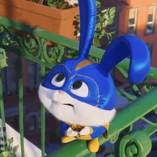 🐰 Snowball The Secret Life of Pets Hase, Häschen, Cartoon, Tier, Haustier telegram sticker