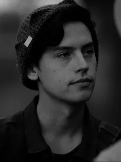 ⚓️ Jughead Jones Riverdale Riverdale, Jughead, Cole Sprouse, série ado, série TV, personnage telegram sticker