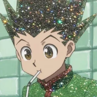 🖤 Gon Freecss Hunter x Hunter Anime, Personnage, Gon, Étincelle, Dessin animé telegram sticker