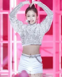 ❤️ Jennie K-pop, Jennie, zangeres, artiest, podium, idool telegram sticker