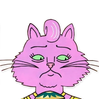 🥚 Princess Carolyn BoJack Horseman принцесса кэролайн, кот, мультфильм, конь боджек, netflix, сериал telegram sticker