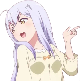 😏 anime girl, cute, cartoon, character whatsapp sticker