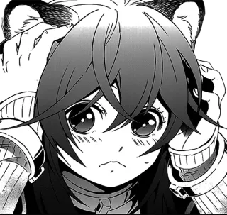 ☺️ Anime, Manga, Mädchen, Süß, Ohren, Charakter whatsapp sticker