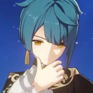 📎 Xingqiu Genshin Impact Anime, Gioco, Xingqiu, Genshin Impact whatsapp sticker