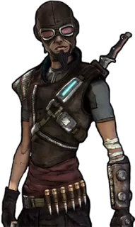 😕 Krieg Borderlands 2 Krieg, Borderlands 2, Psicopata, Video game, Personagem, Machado, Corpo a corpo whatsapp sticker