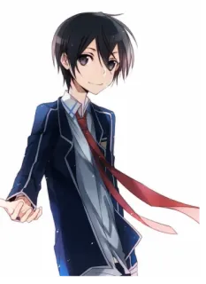 😊 Kirito Sword Art Online anime, sword art online, kirito, character, male telegram sticker