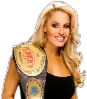 👑 Trish Stratus Women's Champion Gulat, Gulat wanita, Juara, Trish Stratus, WWE, Pegulat telegram sticker