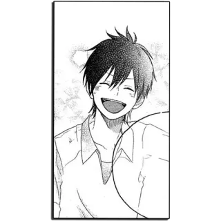 😄 Animé, Manga, Dessin animé, Joyeux, Souriant, Garçon telegram sticker