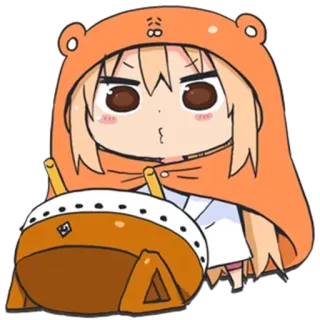 🥧 Umaru Doma Himouto! Umaru-chan Anime, Umaru, Chibi, Mignon, Personnage whatsapp sticker