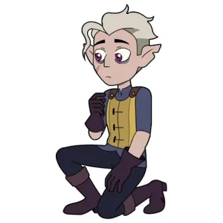 ☹️ Hunter The Owl House Dibujos animados, Animado, Fantasía, Personaje, The Owl House, Hunter telegram sticker