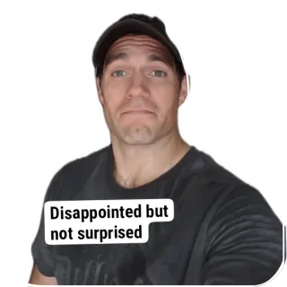 😎 Henry Cavill Disappointed but not surprised Henry Cavill, disappointed, surprised, reaction, meme, face, celebrity whatsapp sticker