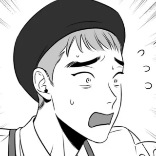🤍 Аниме, Манга, Комикс, Мультфильм, Персонаж, Выражение, В шоке, Лицо telegram sticker