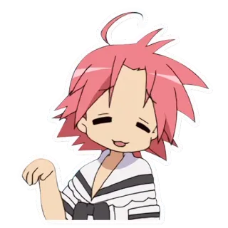😙 Anime, niedlich, Mädchen, Lucky Star telegram sticker
