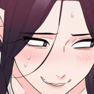 😩 dessin animé, animé, manga, expression du visage, sourire narquois, personnage telegram sticker