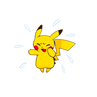 ☺️ Pikachu Pokemon pikachu, pokemon, desenho animado, anime, personagem, amarelo, animal whatsapp sticker