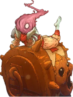 💕 monstruo, videojuego, fantasía, criatura, dibujos animados telegram sticker